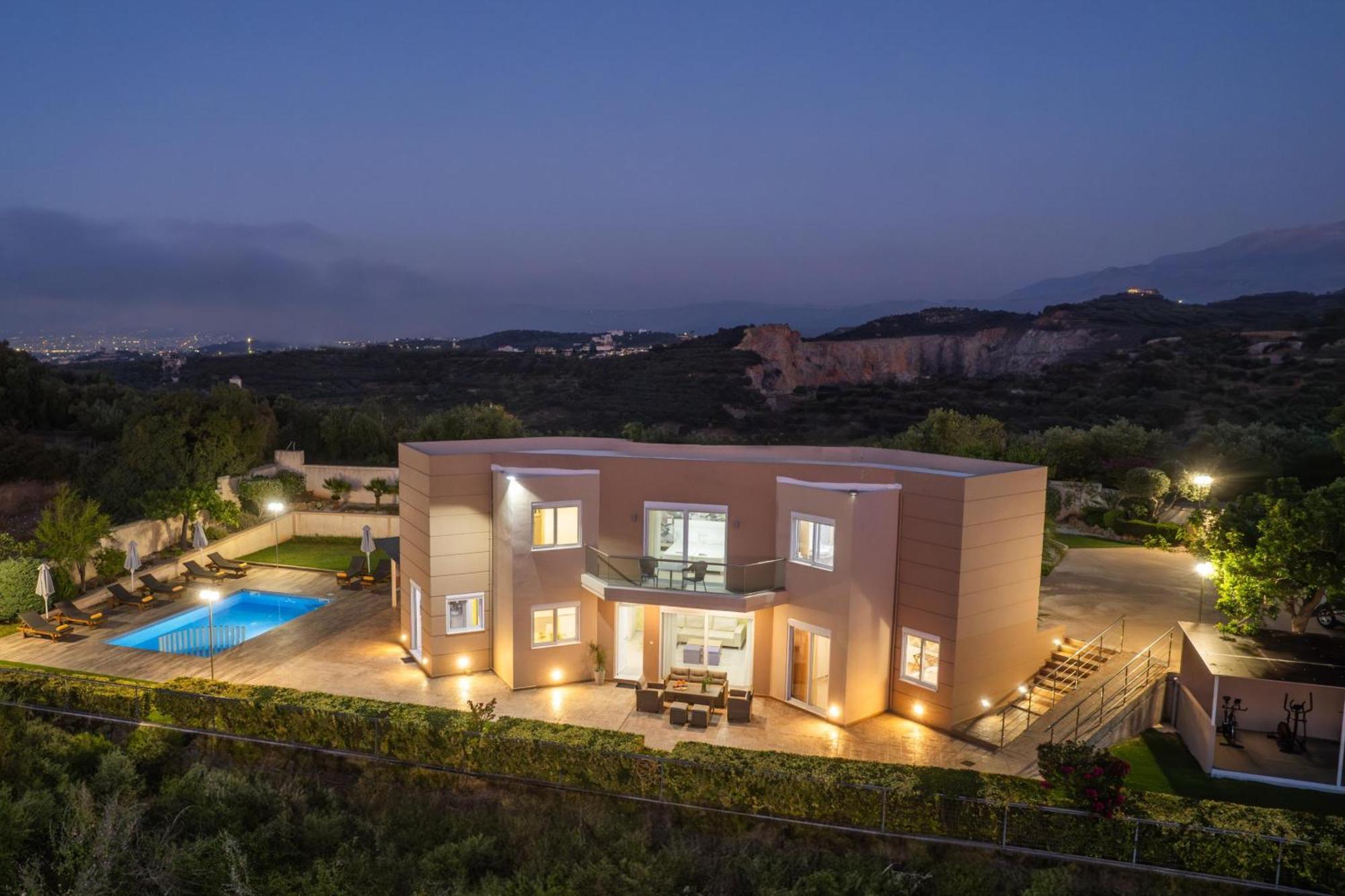 Villa Ariella With Sea View Agia Marina 外观 照片